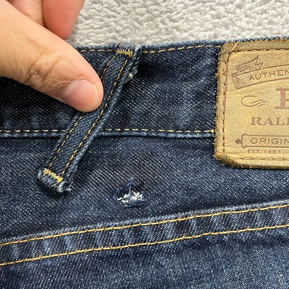 Polo Ralph Lauren Jean Men 40x30 (fits 42x30) Denim Varick Slim Straight Western